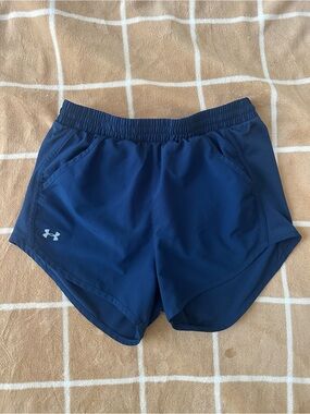 Under Armour Women's Dark Blue Athletic Running Shorts